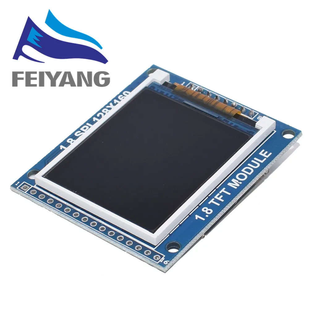 10 шт. мини 1,8 дюймов серийный SPI TFT ЖК-модуль дисплей с адаптером PCB IC 128x160 точечная матрица 3,3 V 5V IO Inerface Cmmpatible