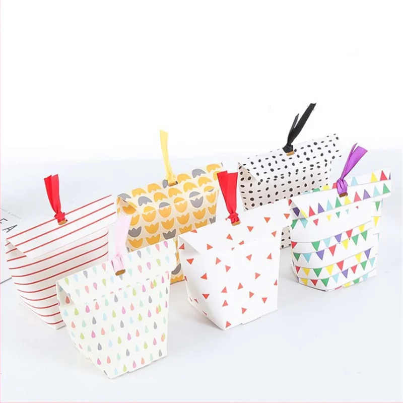 

Счастливые конфеты Коробки корейский стиль креативный подарок коробка конфет картонная упаковка для свадебного подарка с лентами Примене...