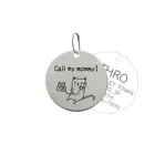 003 идентификационные бирки для кошек и собак, персонализированные и на заказ для ошейника для домашних животных, забавная картина с гравировкой с обеих сторон