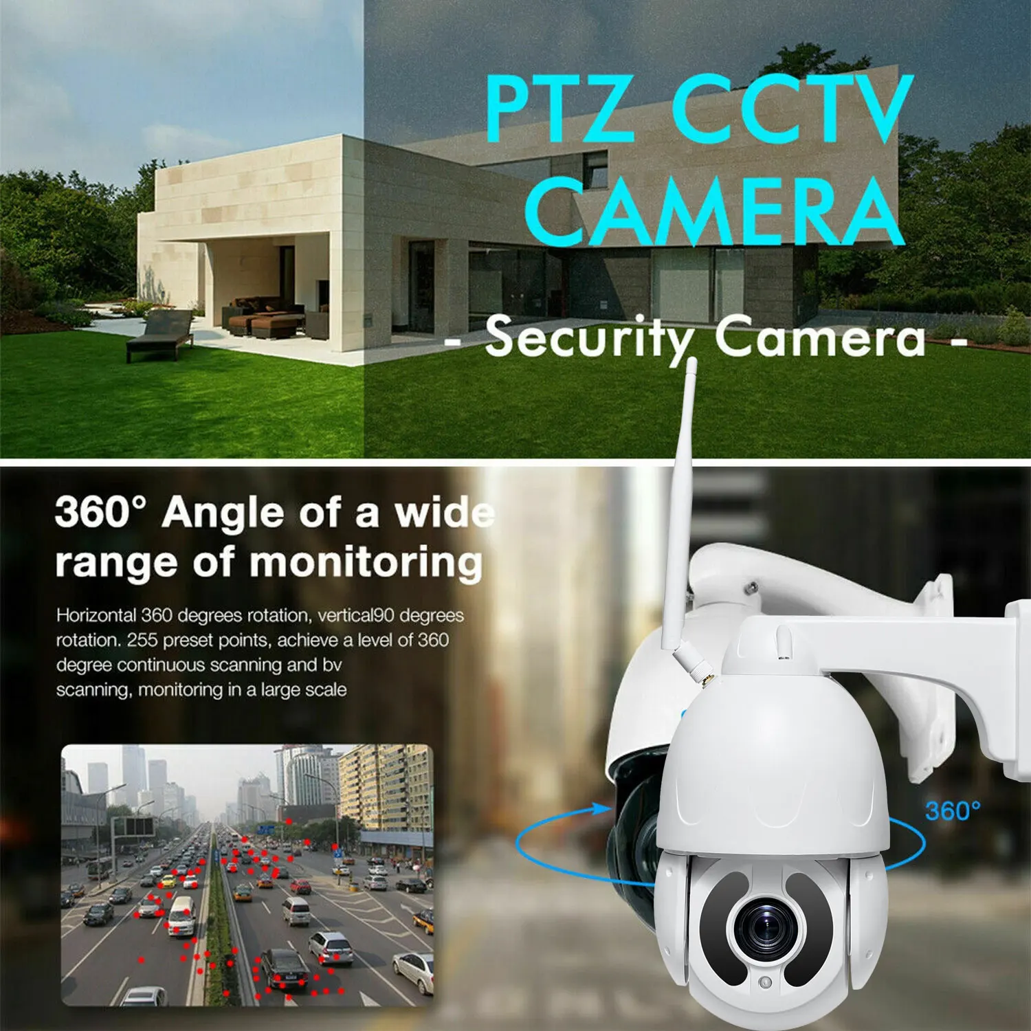 4G Wifi PTZ IP Камера металлический 5MP 30X зум двухстороннее аудио AI автоматическое