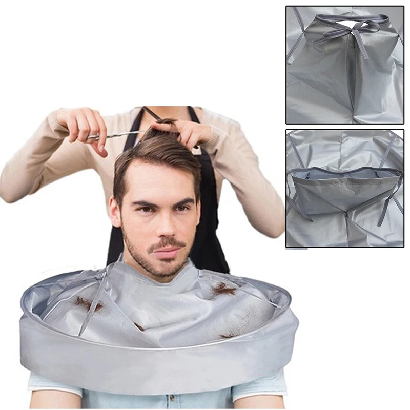 

Foldable Hair Cutting Cloak Adult Cape Apron Umbrella Cape Waterproof Haircut Salon Barber Hair Styling Cleaning Accessory
