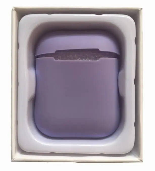 light purple ТПУ силиконовый Bluetooth беспроводной чехол для наушников с посылка коробка защитный чехол кожа посылка для Apple Airpods - Цвет: light purple
