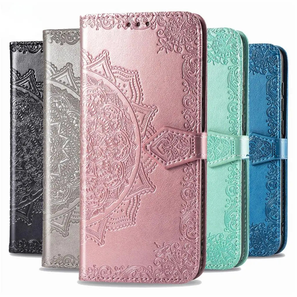 

Card Slots Flip Cover Embossing Leather Wallet Case For Samsung Galaxy A20E A30 A40 A50S A10 A01 A11 A21 A31 A41 A51 A71 A81 A91