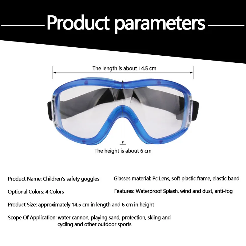 

Child Safe Eye Protection Goggles Children Protective Glasses Eyes Protector Unique Transparent Goggles Anti-Virus 2020 New