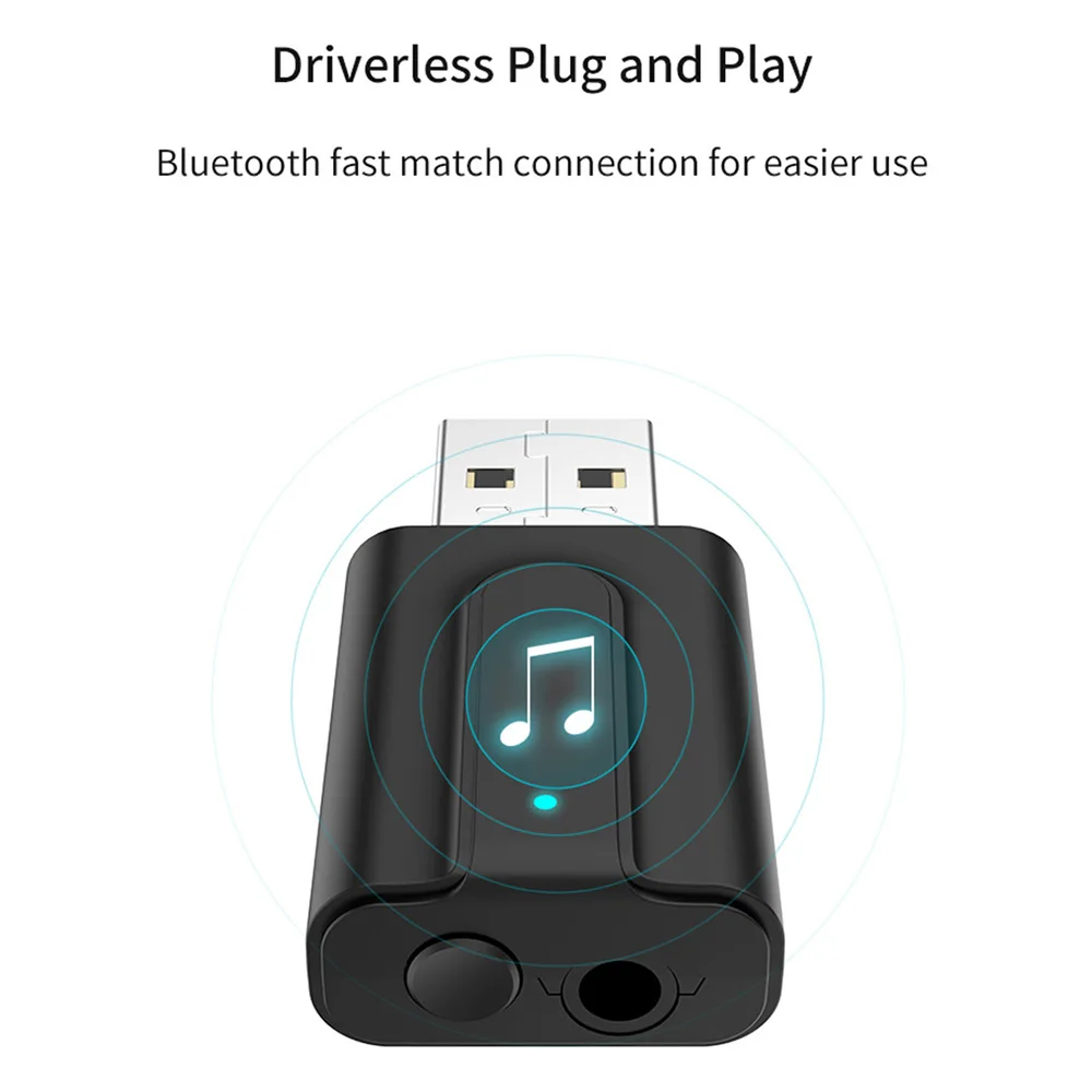 Bluetooth 5 0 аудио приемник передатчик 2в1 RCA 3 мм AUX Jack Hifi стерео USB беспроводной адаптер