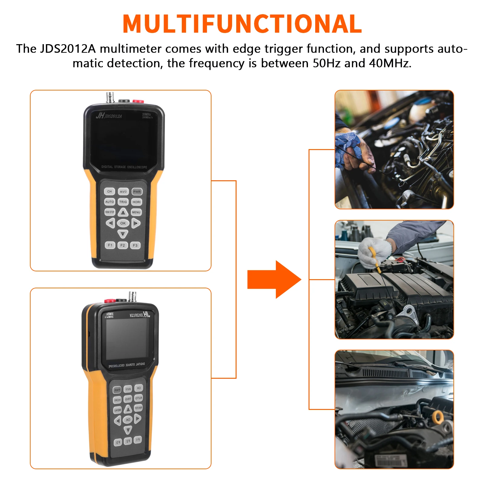 Осциллограф JDS2012A 20 м ручной автомобильный электроприбор для обслуживания