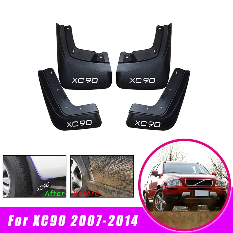 

Car Mudguards Mudflaps for VOLVO XC90 2007-2014 Mud Flaps for Fender Flares Splash Guards Accessories 4PCS