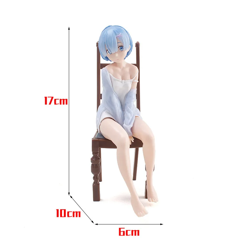 Новинка пижама из аниме Re:Life in A Different World From Zero Ram Rem с стулом фигурка куклы ПВХ