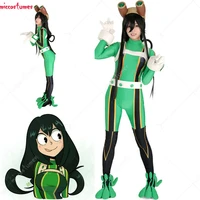 my hero academia froppy tsuyu asui cosplay jumpsuit costume fighting suit