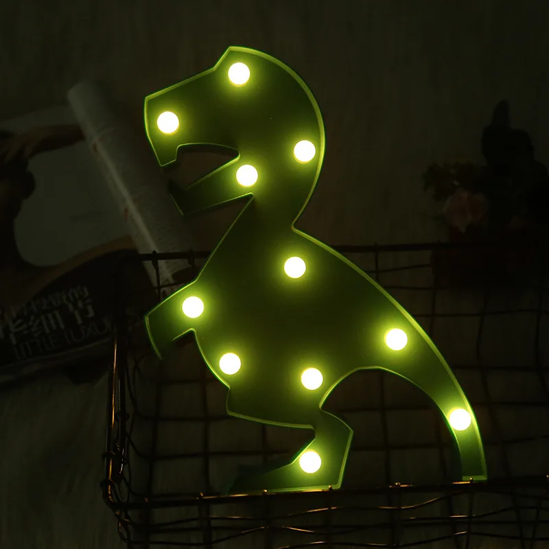 

Explosion Trend LED Modeling Light Green Little Dinosaur Dream Neon Night Lamp European Ins Children's Room Creative Nightlights