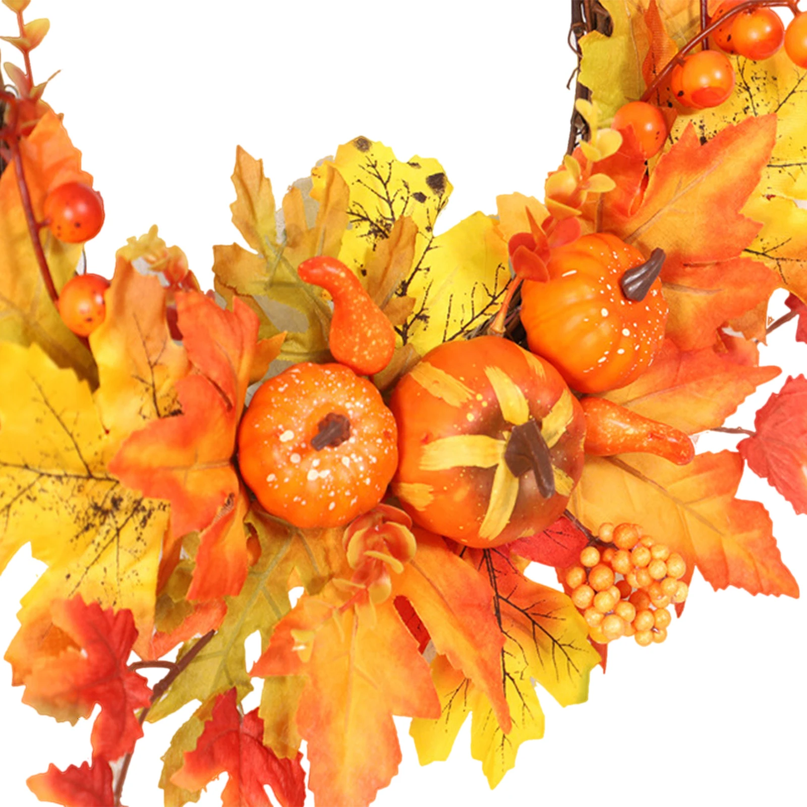 

Artificial Wreath Hanging Decorative Garland Pendants DIY Party Ornaments For Christmas Thanksgiving Day Home Decoration