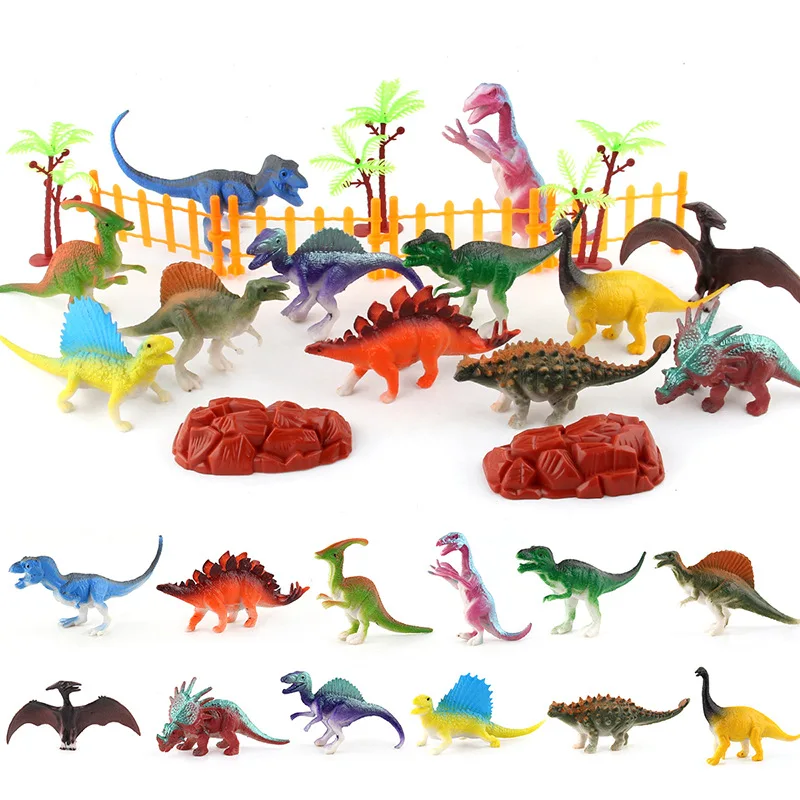 

Jurassic Dinosaur Simulation Ancient behemoth Triceratops Toys Model Soft Hand Painted Animal Collection Toys for Children Gift