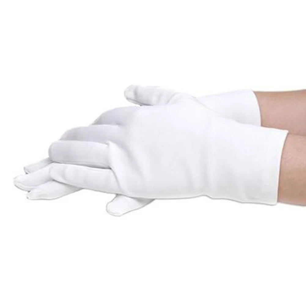 1 пара атласные эластичные детские перчатки с цветочным принтом|Перчатки и