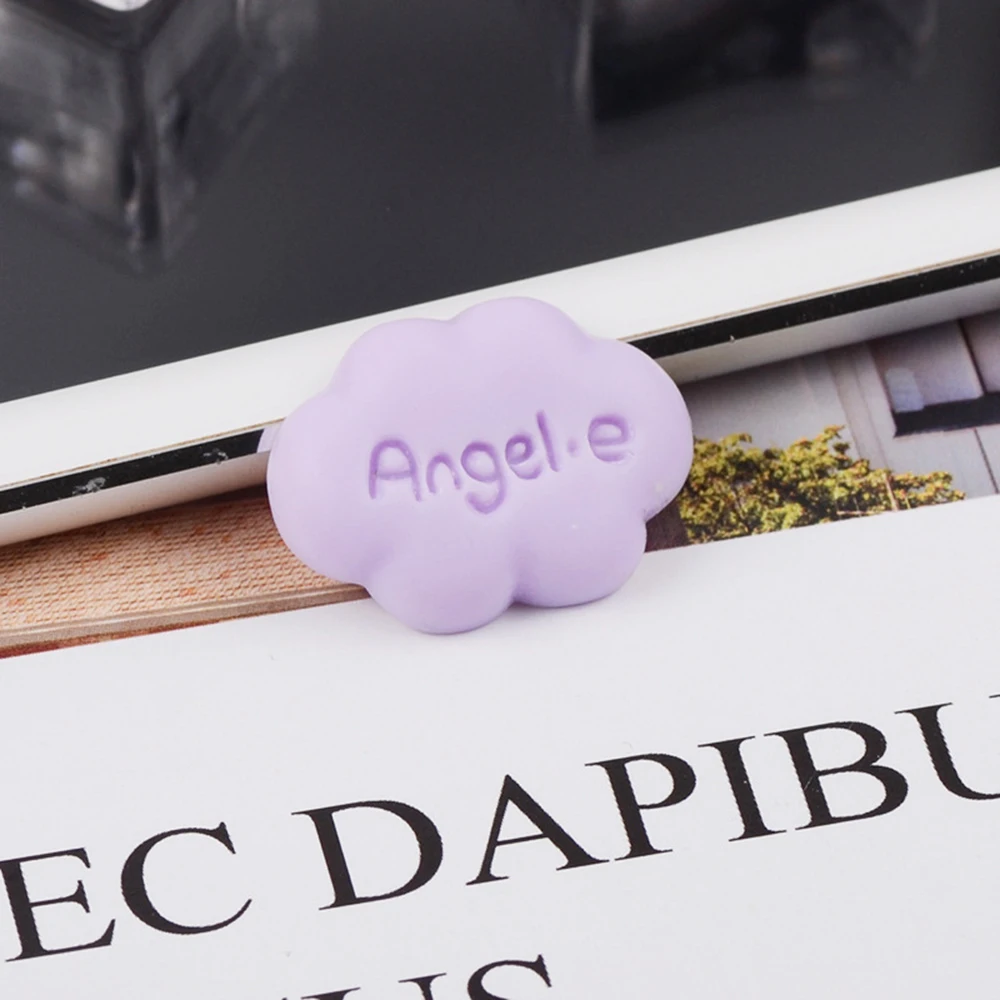 angle-purple 10 шт. облако Ангел слизь талисманы игрушки из полимера Пластилин клейкие аксессуары бусины делая поставки для поделок, скрапбукинга - Цвет: angle-purple