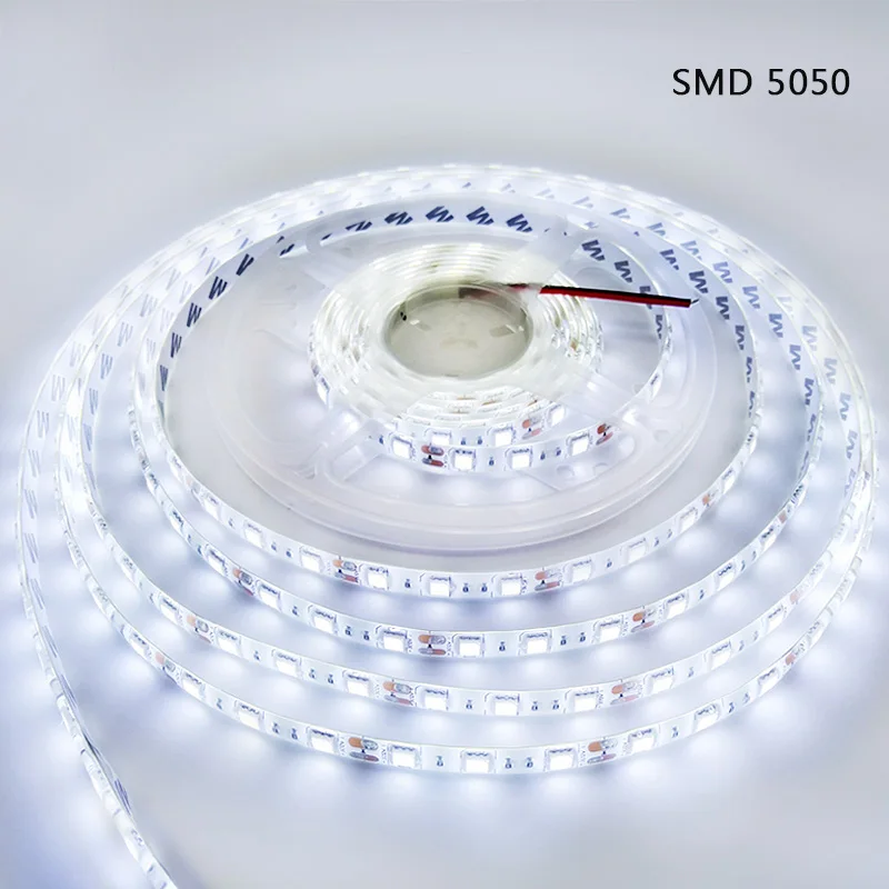 Не водонепроницаемая лента DC12V ярче SMD5050 красный синий зеленый белый теплая белая