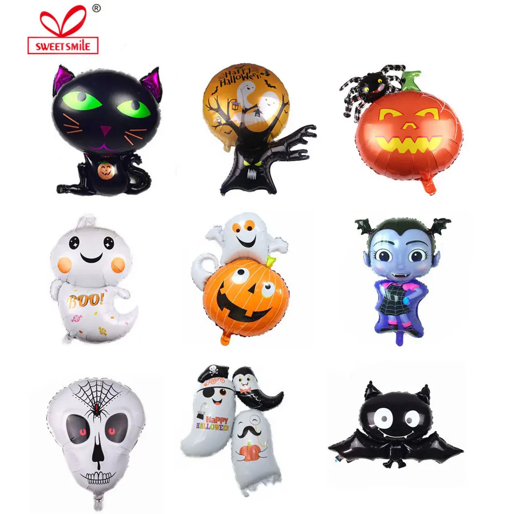 Фольгированные воздушные шары на Хэллоуин Череп вампир летучая мышь аксессуары