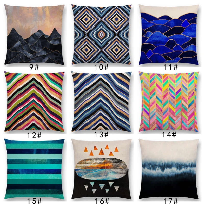 Лидер продаж Новейшая модная наволочка в скандинавском стиле черная желтая с