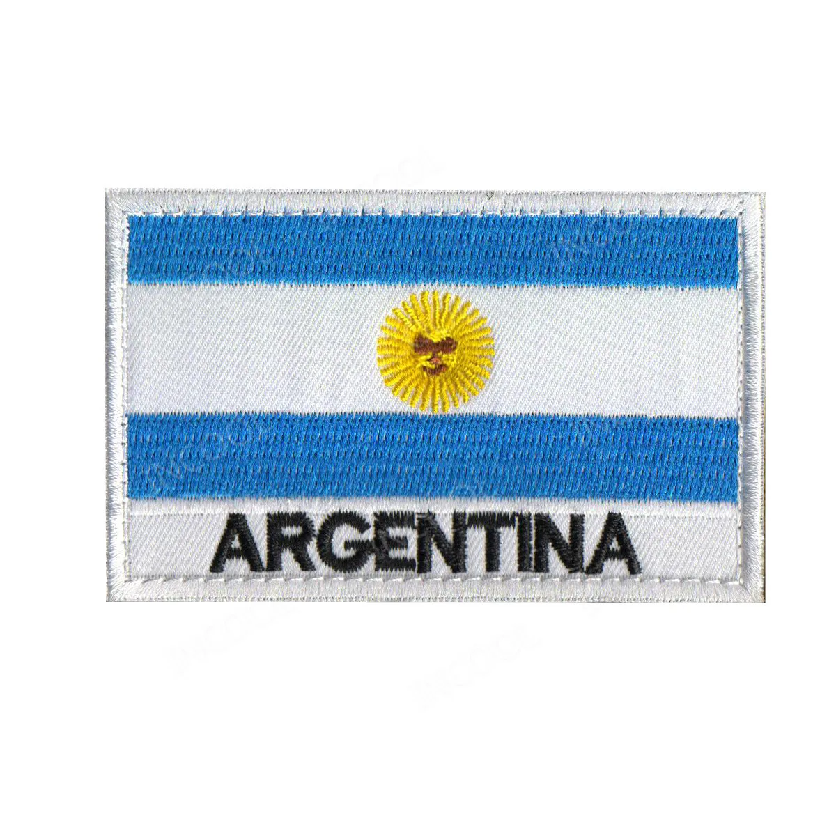 Argentina Flag Word Америка Флаги стран Мексика пуерто-Рико Аргентина Соединенные Штаты, Канада Бразилия El Salvador вышитые нашивки значки оптом - Цвет: Argentina Flag Word