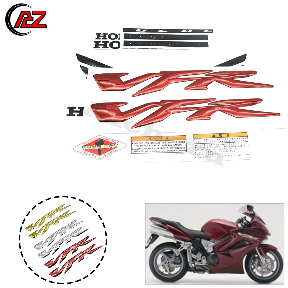 ACZ 3D мотоцикл VFR логотип наклейка чехол для HONDA VFR400 VFR800 VFR1200(VFR) значок