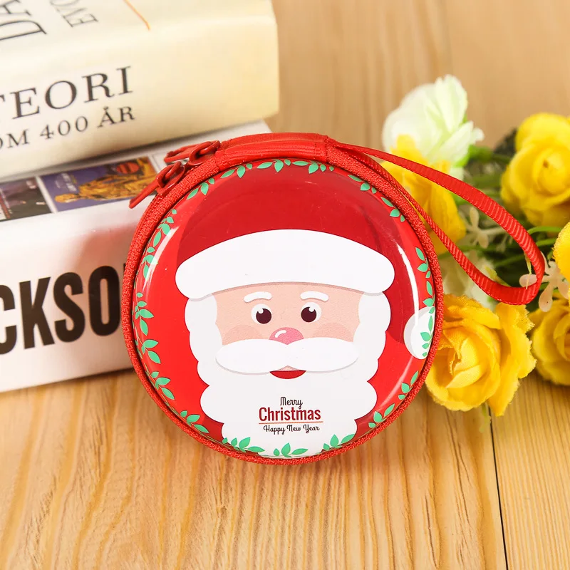 Подарочная жестяная коробка герметичная банка для хранения рождественских