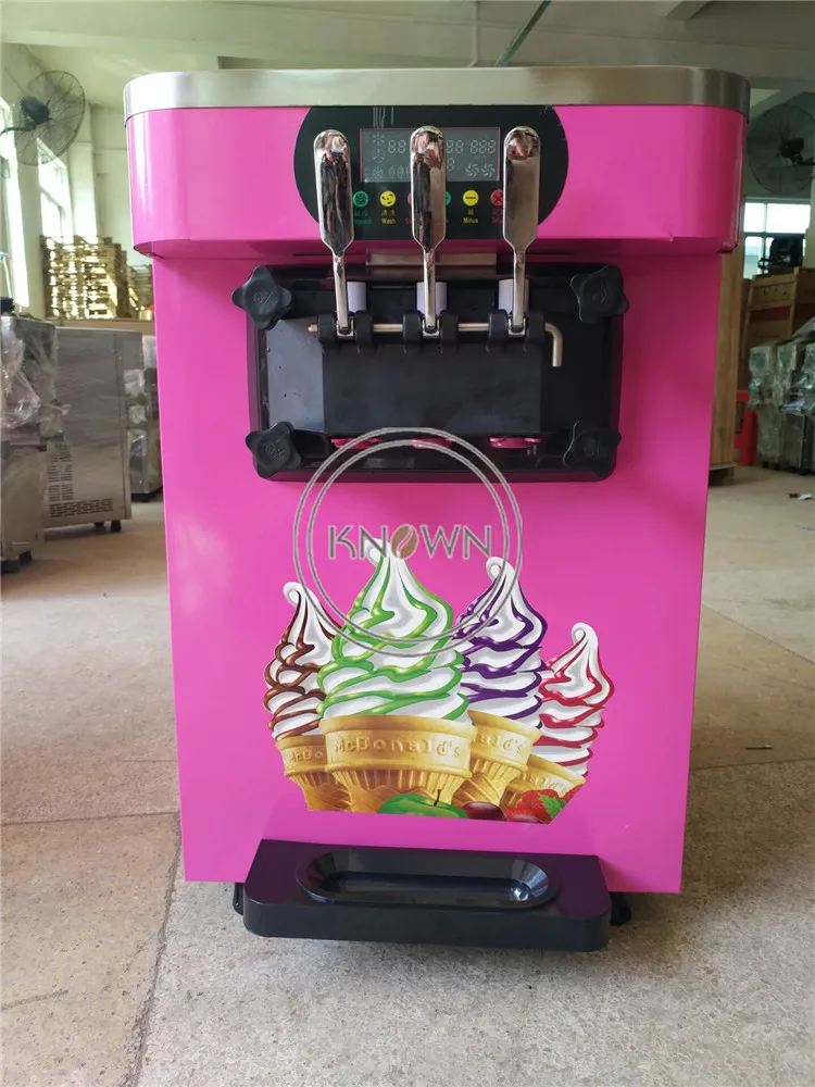 Настольное мороженое 18 л/ч мягкая машина для мороженого с 3 вкусами|Мороженицы| |