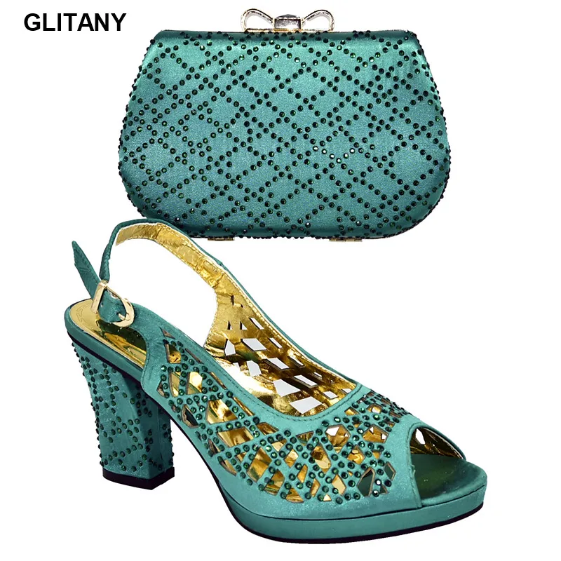 Новейший дизайн женские сандалии 2020 Итальянская обувь с подходящими сумками