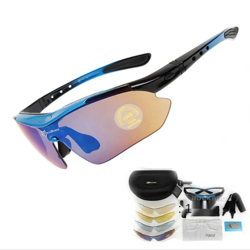 

Polarized 5 Lens Outdoor Sports Hiking Climb Bicycle Cycling Sun Glasses Bike Sunglasses TR90 Eyewear Goggles