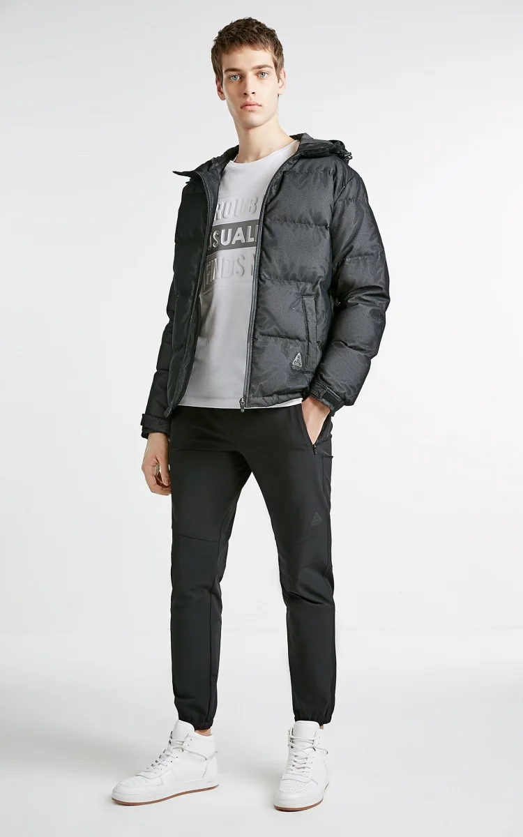 Jack Jones мужской с капюшоном Теплый пуховик Короткая куртка мужская | 218412538