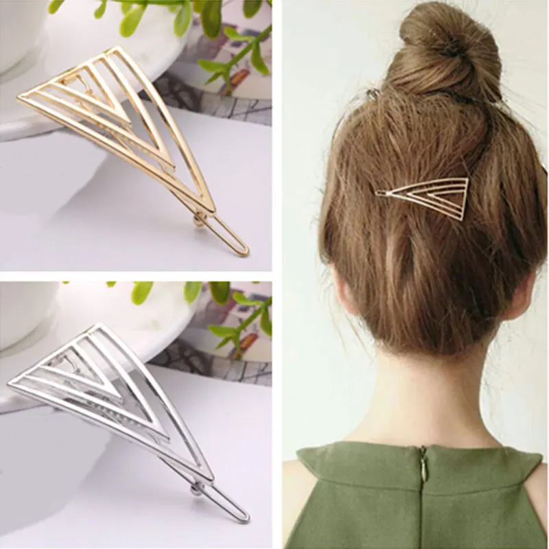 1 шт. винтажные полые треугольные заколки для волос новый дизайн Женская