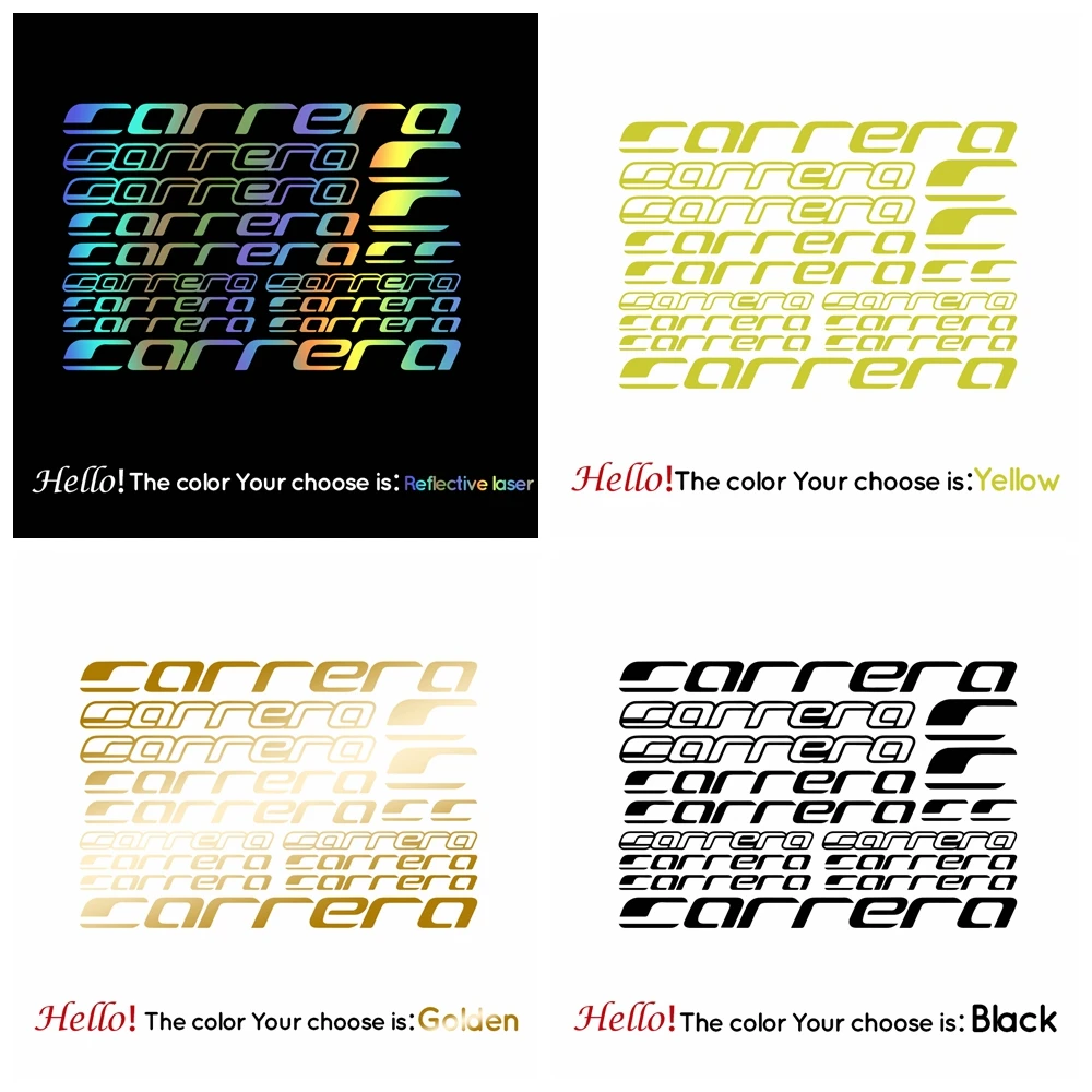 

compatible Carrera Vinyl Decal Stickers Sheet Bike Frame Cycle Cycling Bicycle