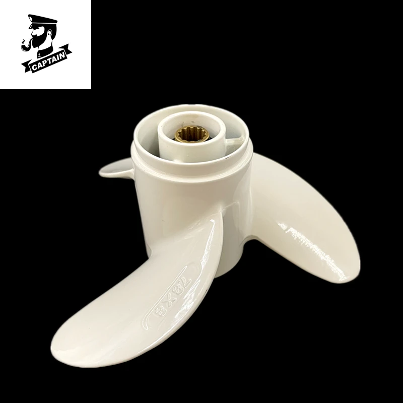 

7.8x8 Propeller Fit Mercury Tohatsu Mariner Outboard Engines 4HP 5HP 6 HP Aluminum 12 Tooth Spline RH 48-812951A02