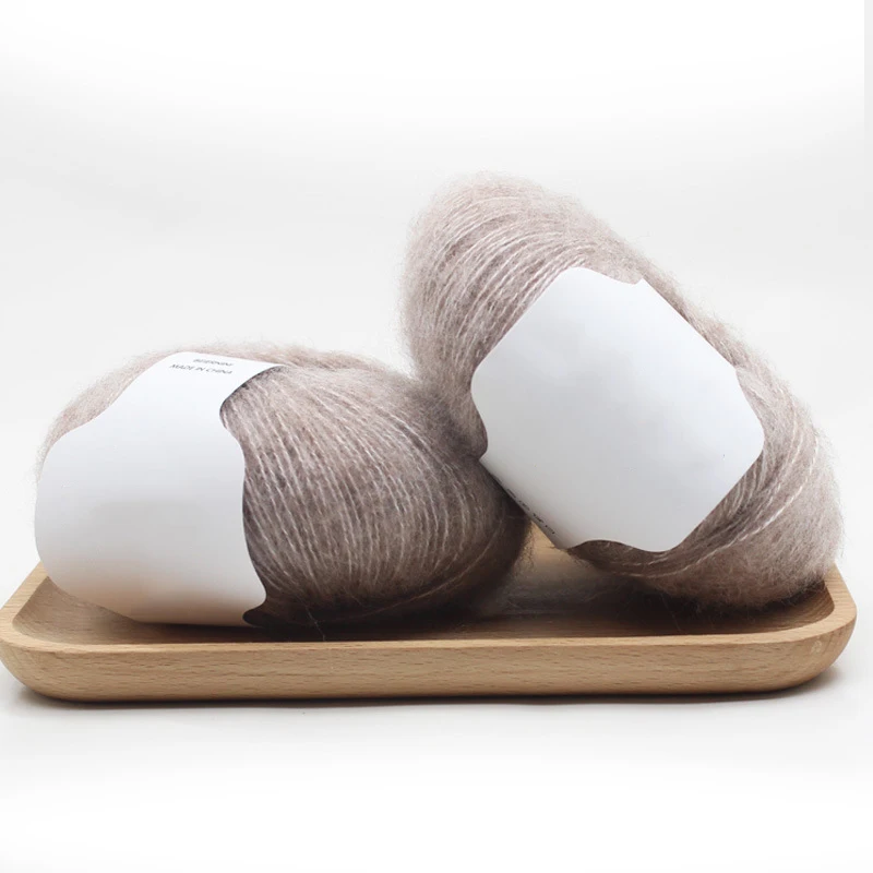 Вязаная цветная шаль шерстяная вязаная крючком 25 г/шар мохеровый кашемир мягкая