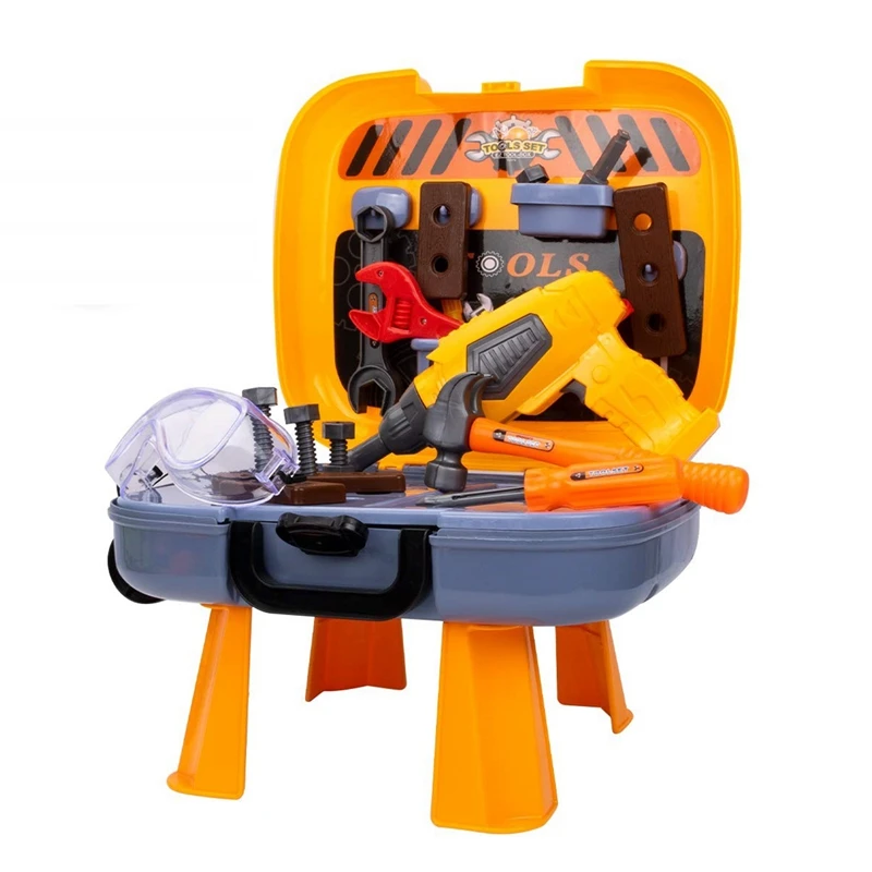 

Детский инструмент семейный набор для малышей 4 в 1 инженер ролевой игры чемодан имитация плотника инженерные инструменты ролевой набор