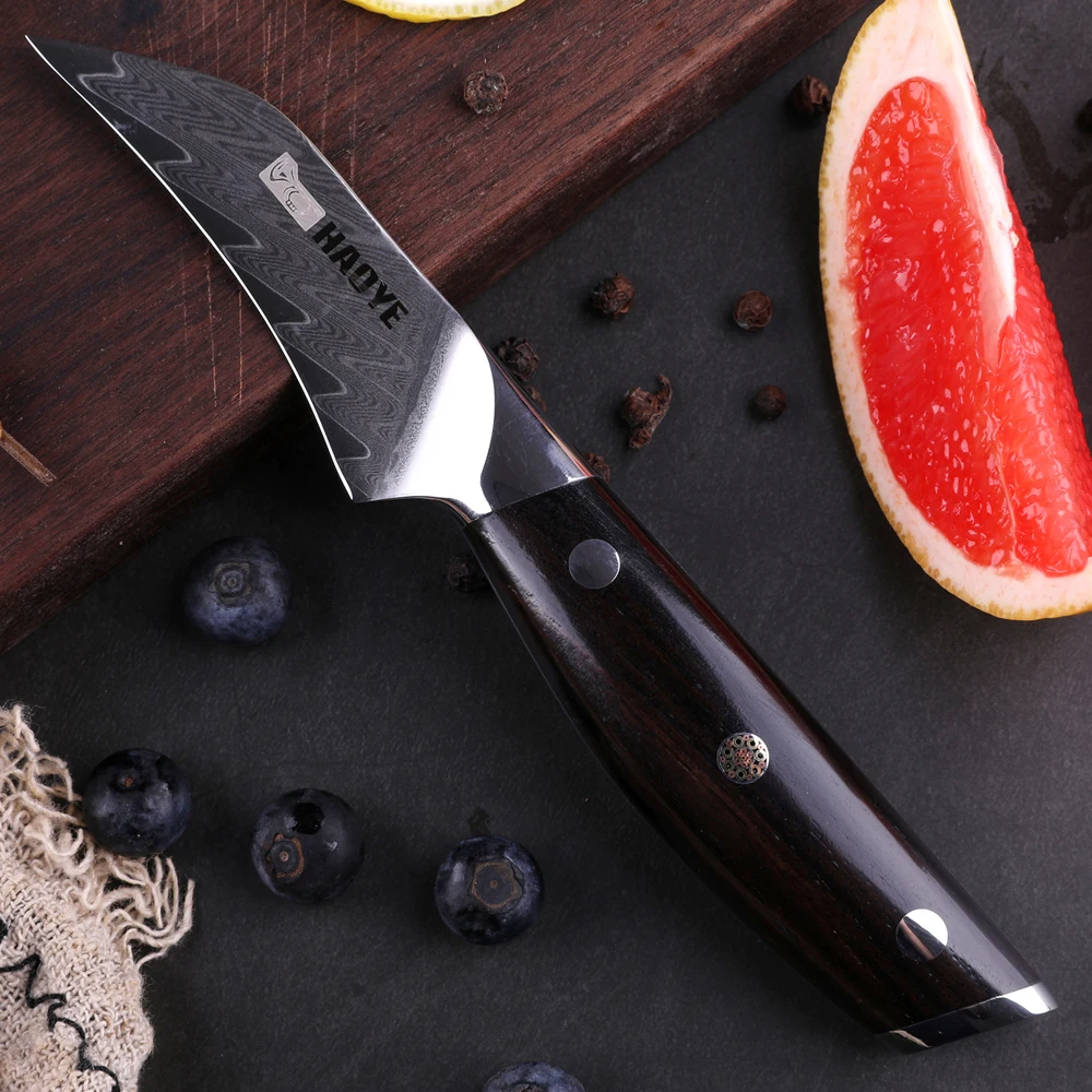 3 5 дюймовый нож для очистки овощей из дамасской стали мелкие кухонные ножи