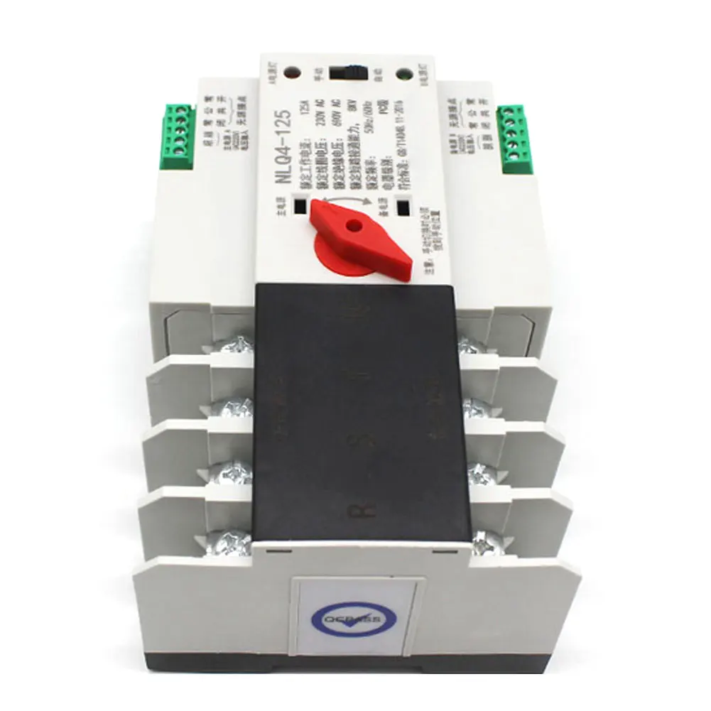 

Automatic Transfer Switch Dual Power 4P AC 380V 63A Toggle Switch Electricity Safety Din Rail Electrical Selector Switches 2021