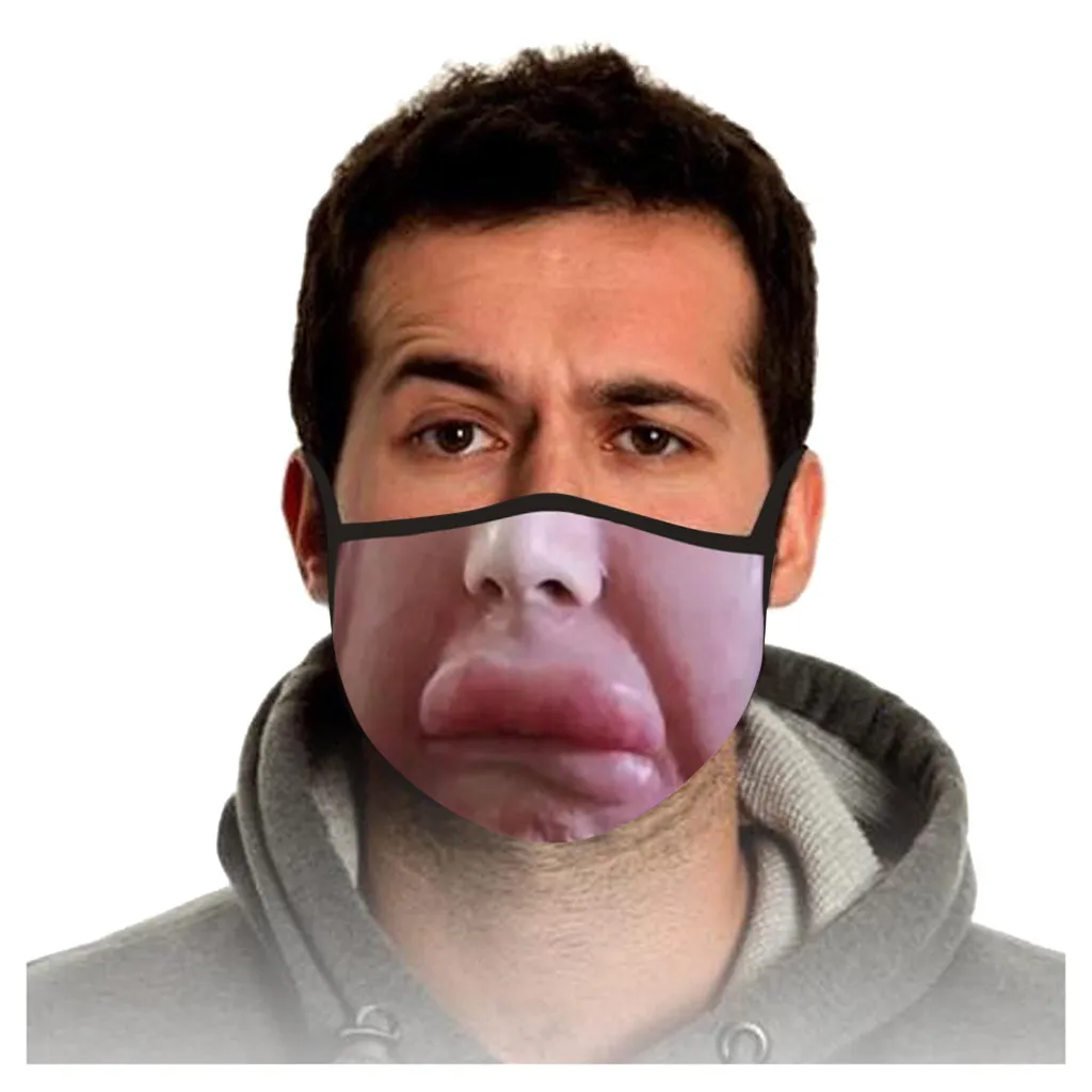 Забавные Маски стильная маска для улицы моющаяся безопасная многоразовая лица