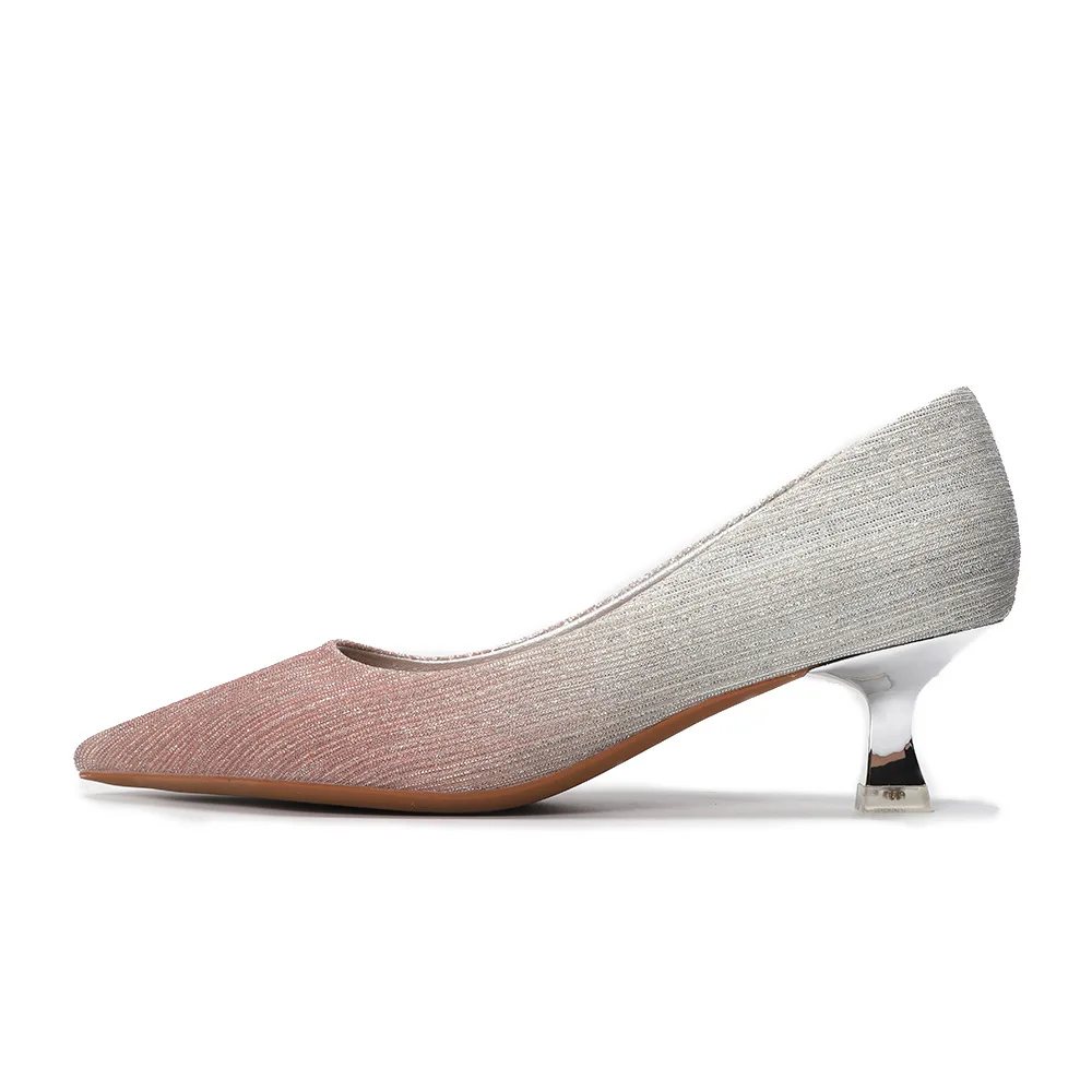 

2021 Women Bling Pumps Girls Brand Heels Woman Pointed Toe Sexy Shoes Ladies Stiletto Shoes Female Silver Shoes Fashion Shoes