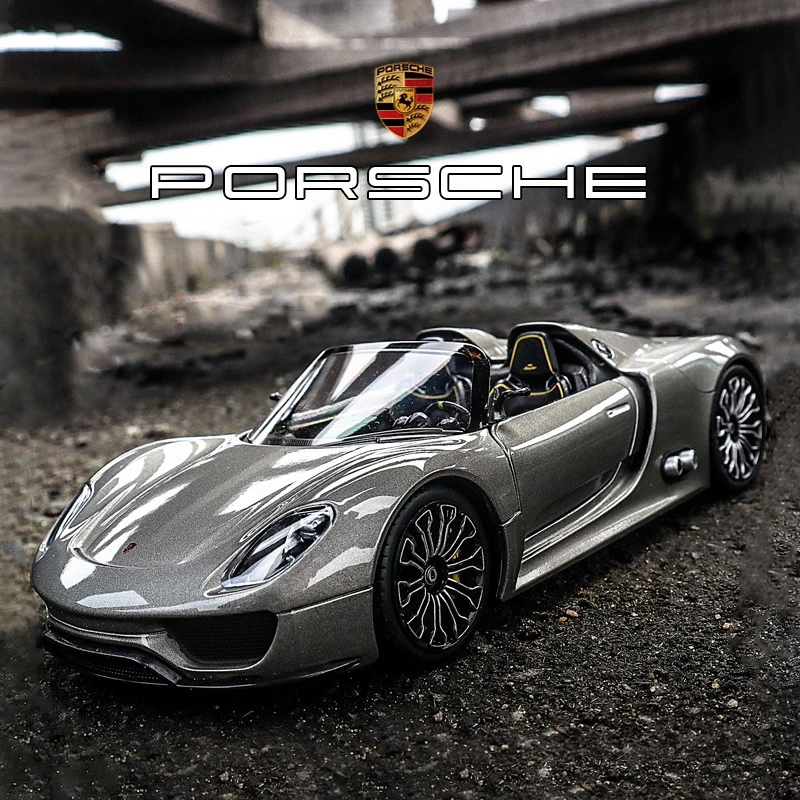 1:24 литье под давлением модель автомобиля Porsche-918 оригинальный завод может открыть