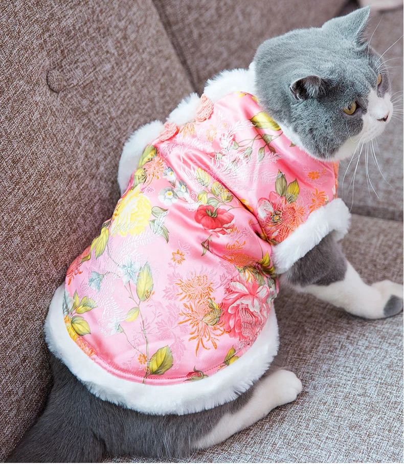 Детской одежды с симпатичными котятами зимние комнатные собачки Одежда для