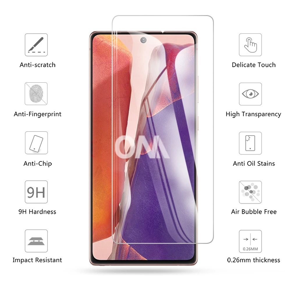 10 шт. закаленное стекло для Samsung Galaxy note 20 5G Защитное экрана 9H note20 защитная