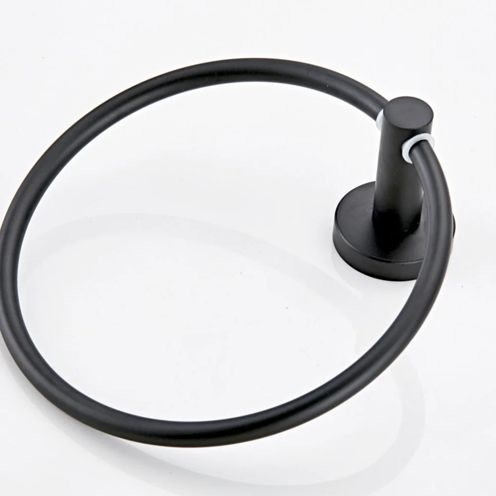 

Creative Towel Rack Round Towel Ring Towel Shelf Holder Wall-mounted Towel Holder for Hotel Bathroom