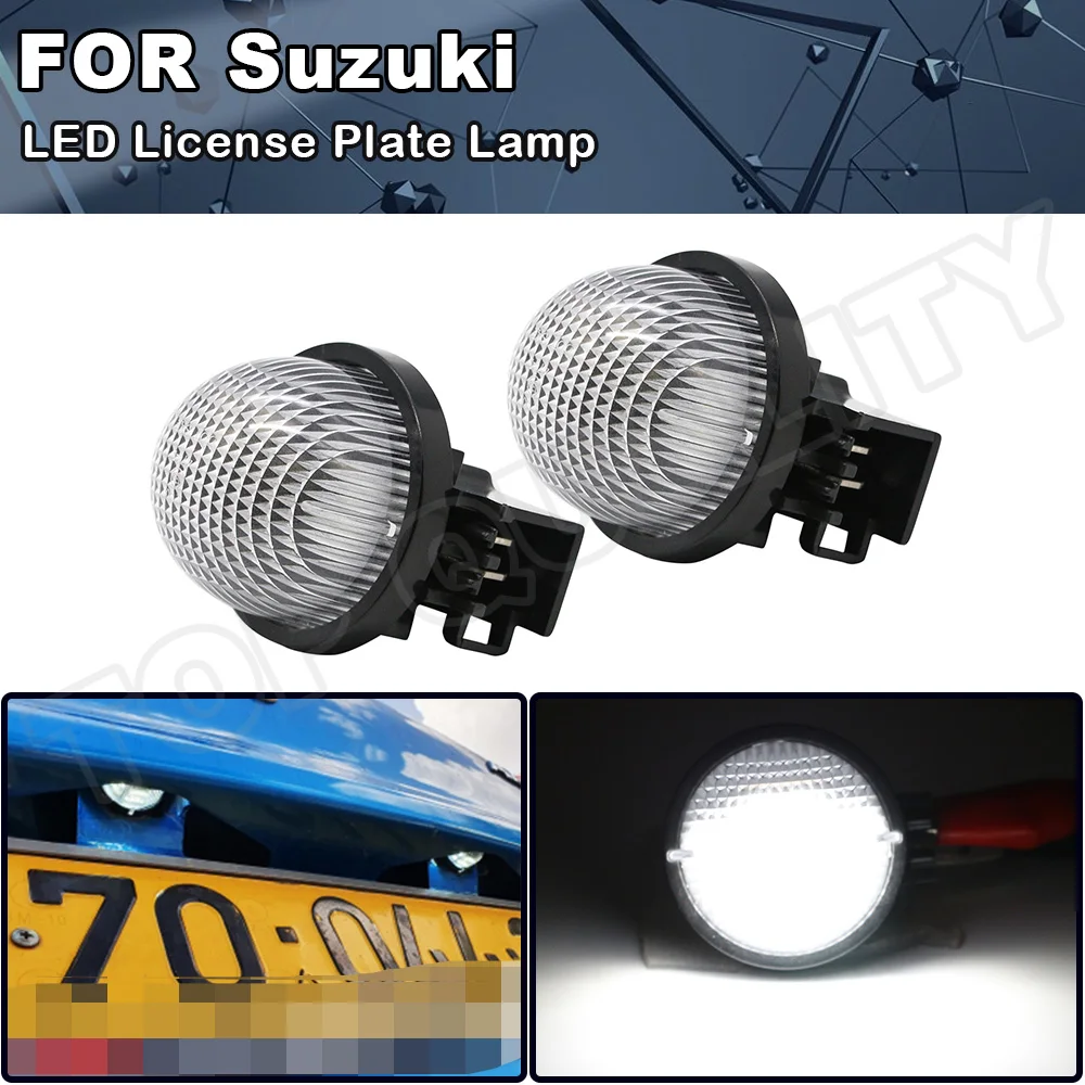 

2X LED License Number Plate Light Lamp For Suzuki Jimmy 1998-2004 Carry Pickup 1999-2016 Grand Vitara 1998-2006 Swift 2005-2010