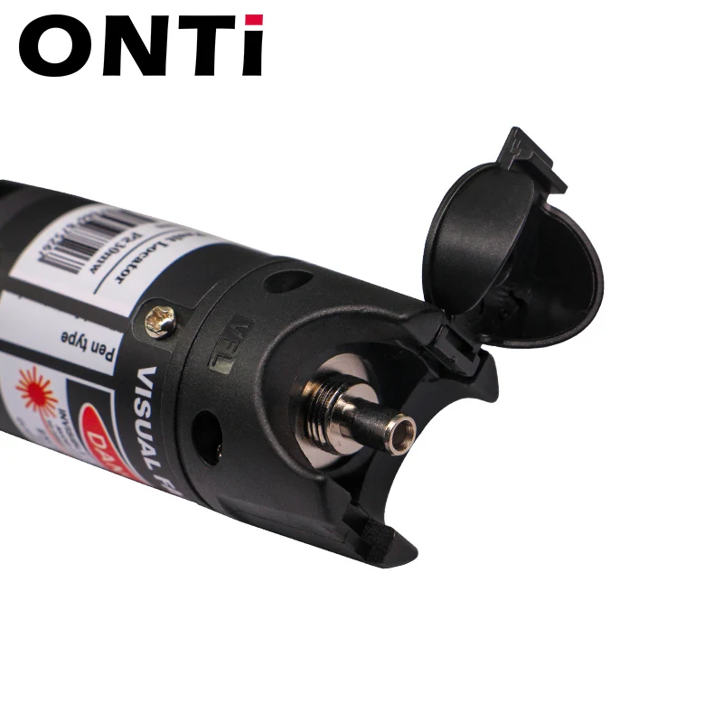 ONTi 10mW Visual Fault Locator Fiber Optic Cable Tester 30mw Red Laser Light 5-30KM Pen Type Visual Fault Locator SC/FC/ST