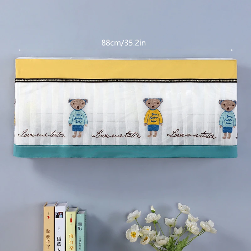 

Air Conditioning Cover Indoor Wall-mounted Air Conditioning Protective Case Elastic Air Conditioning Dust Cover Home Decor