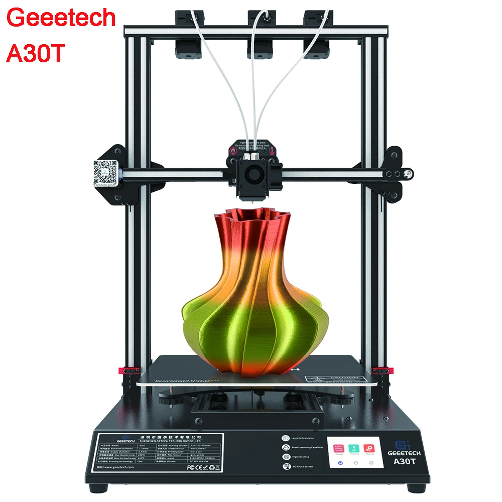 Geeetech A30T принтер трехцветный смешанный 3D комплект с 320x320x420 мм размер