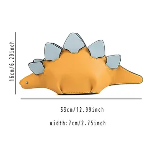 Женская сумка в форме милого динозавра, сумка через плечо, модная забавная сумка из искусственной кожи для девочек, Легкий Кошелек
