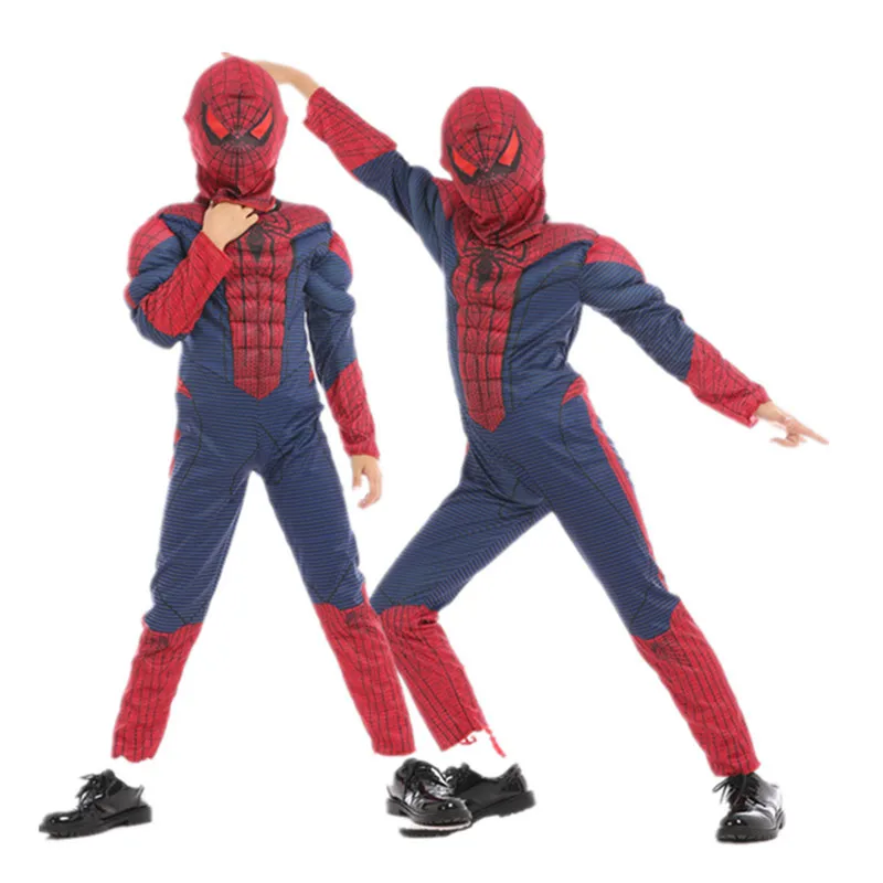 Disney Marvel children adult costumes cos Avengers Thor Spiderman Iron Man Black Panther muscle suit | Тематическая одежда и