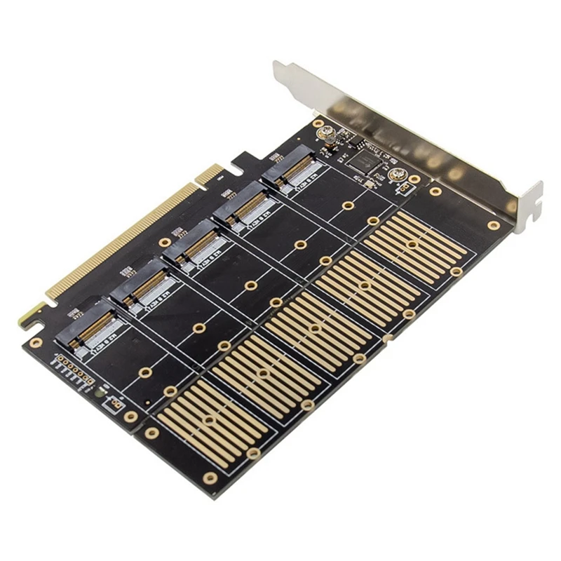 Плата расширения Pcie Gen3 X16 на 5 портов M.2 NGFF B-Key SATA 6 Гбит/с 3 0 5X SSD с кабелем |