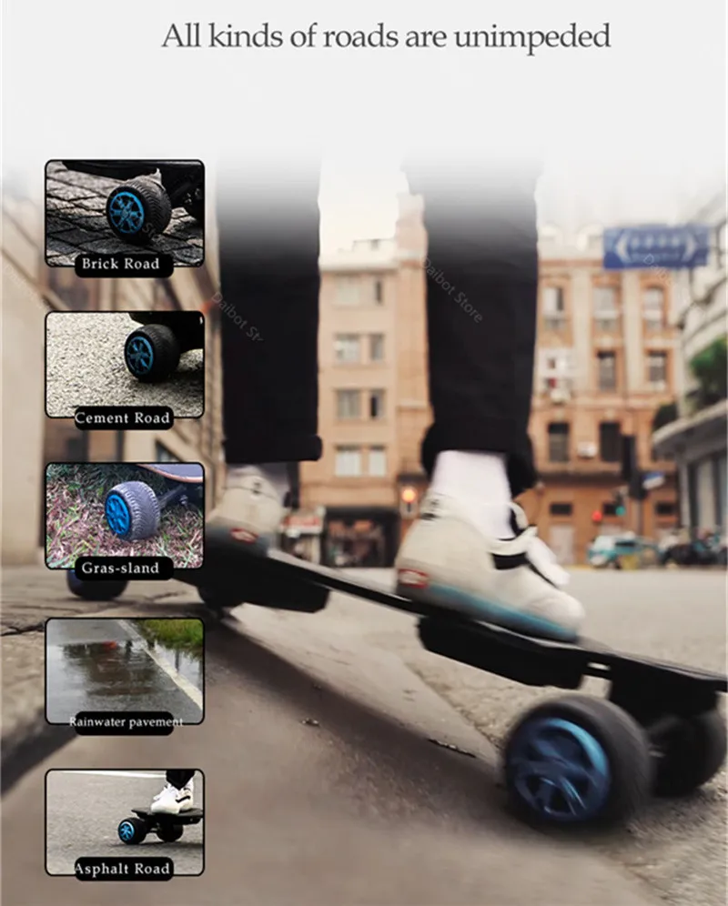 Четыре колеса электрический скейтборд внедорожных 4 электрические скутеры для