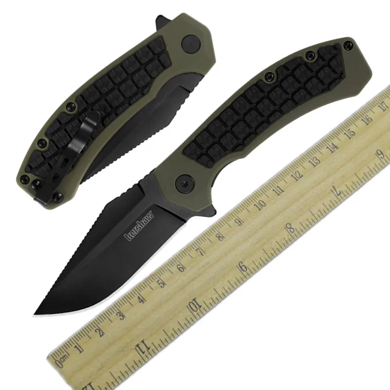 

Kershaw 8760 Folding Pocket Outdoor Knife 8CR13 Blade ABS Handle Camping Hunting Tactical Survival Utility Fruit knives EDC Tool